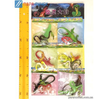Рептилии резинов. на листе 6 шт. (3-9)