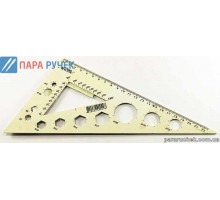 Треугольник пласт. 30град. 22см (белый)