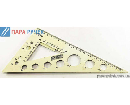Треугольник пласт. 30град. 22см (белый)