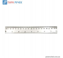 Линейка пласт. 20см 8820 прозрачная