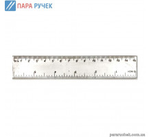 Линейка пласт. 15см 8815 прозрачная