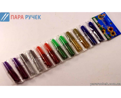 Клей с блеском на ленте 12шт. 6цв. (G-12)