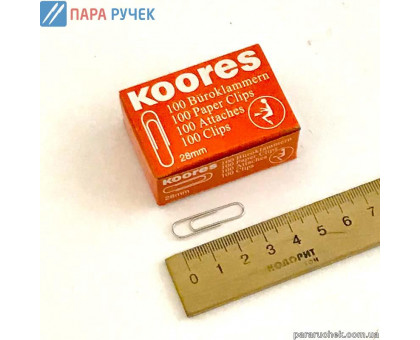 Скрепки 28мм KOОRES