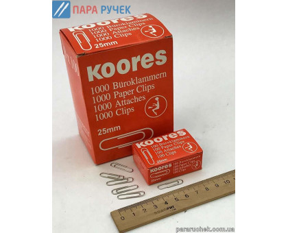 Скрепки 25мм KORES (0293)