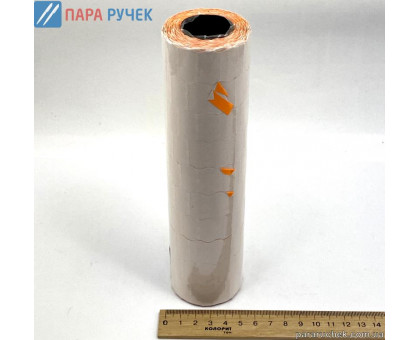 Ценники 2,1*1,2см оранж. овал.