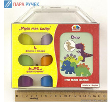 Гуашь "Гамма" + деревян. раскраски Dino 100601
