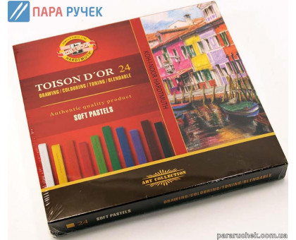 Мелки-пастель сухая T.D'OR 24шт. квадратная (8584)