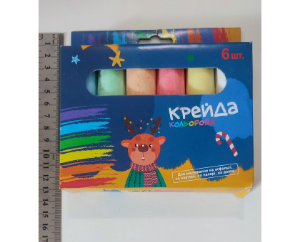 Крейда 6кол. товсті 8032