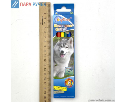 Карандаши цв. "Фауна" 6цв. 5-201/1 Барвинок