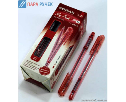 Ручка шариковая масл. MY PEN красная
