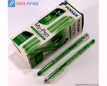 Ручка шариковая масл. MY PEN зелёная