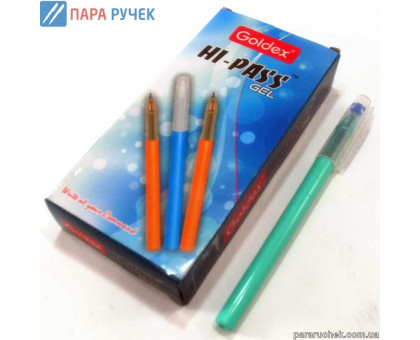Ручка гелевая Goldex Hi-Pass син. 0,6мм