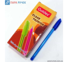 Ручка шариковая Goldex Klear fashion син. 1.0мм