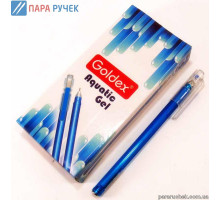 Ручка гелевая Goldex Aquatic gel син. 0,6мм