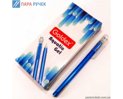 Ручка гелевая Goldex Aquatic gel син. 0,6мм