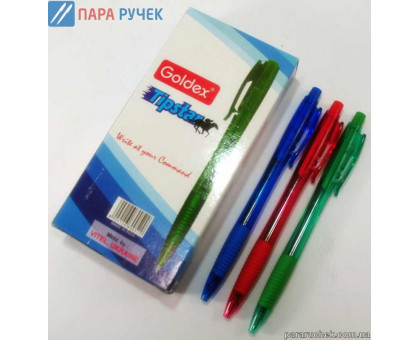 Ручка шариковая Goldex Tip star син. 1.0мм