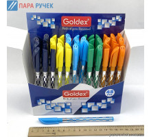 Ручка шариковая Goldex Silver 745 син. 0.6мм.