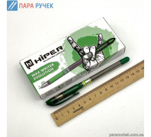 Ручка шарик. Hiper Max Writer Evolution HO-335-ES зеленая