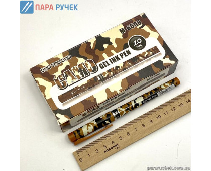 Ручка гель. M-6608 1,0мм черная