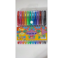 Набір ручок гель 12кол. Glitter ГР47