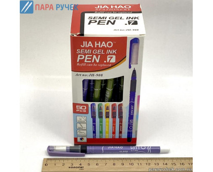 Ручка шариковая JH-908 0,7мм. син. (корпус пастель)