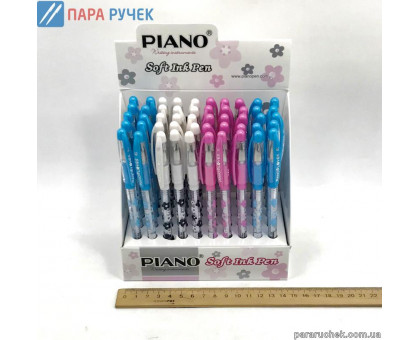 Ручка Piano PT-199 (50шт)син.