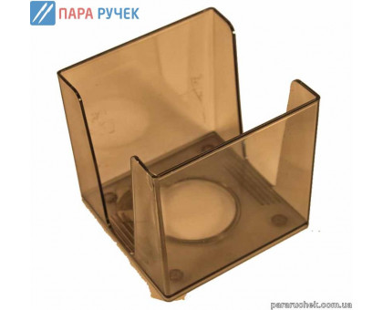 Подставка-бокс для бумаг 9*9*9 дымч/черн.