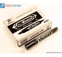 Маркер двухсторонний (150) черный