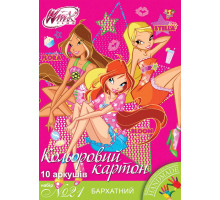 Наб.№21 цв. картона бархатного А4 - 10л (950529)