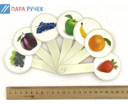 Веер "Цвета+фрукты"