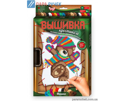 Набiр для творч. Вишивка хрестиком по номерам на розтяжцi VK-02-01 Данктотойс