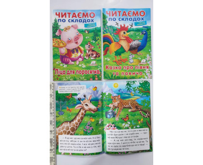 Книжка А5 м'яка 16стор. Читаємо по складах+логічні завдання, 8 видів (8шт.)