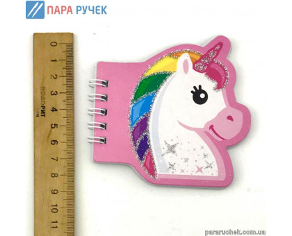 Блокнот А7 спир. 1313 единорог