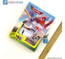 Блокнот с замочком летачки (64К-04077)