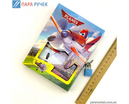 Блокнот с замочком летачки (64К-04077)