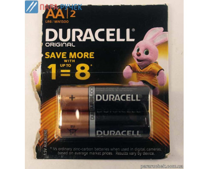 Батарейка Duracell 2шт. (R 6)