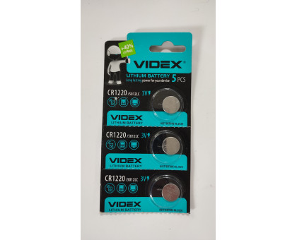 Батарейка Videx CR1220 (за 5шт.)