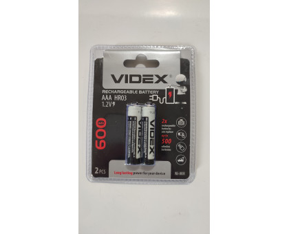 Акумулятор VIDEX R03 600mAh