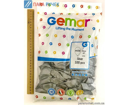 Шар воздушный серебро (GM90)