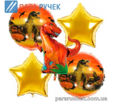 Шар возд. фольга "Динозавр" 391 н-р 5шт.