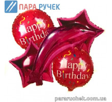 Шар возд. фольга "Дельфин" голубой 393 н-р 13шт.