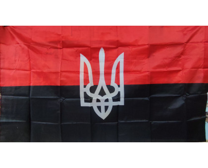 Прапор України великий ОУН 90*145см