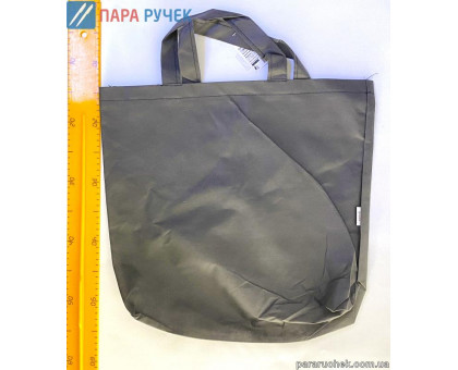 Сумка зі скл. боком арт. 37028 графіт (спанбонд) 35*45см