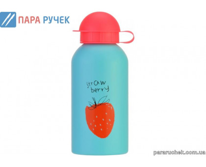 Пляшка для води CF61303 дитяча CoolForSchool, Strawberry 500мл. блакитна