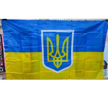 Прапор України з Гербом великий 90*145см