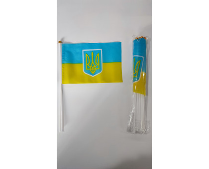 Прапор України мал. 14*21см без присоски