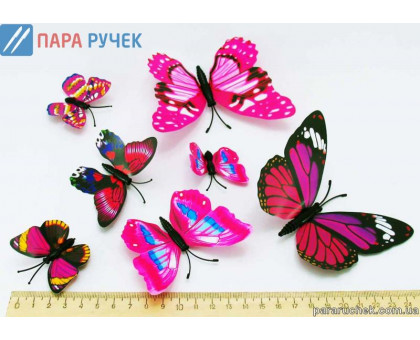 БАБОЧКА на магните 12шт. в упак. (16-19)