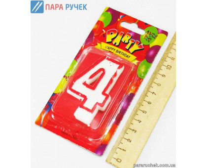 Свеча пряничн. Цифра 4