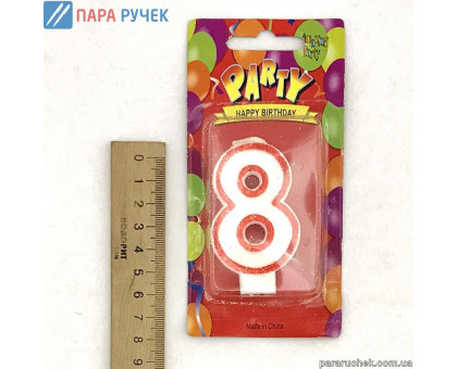 Свеча пряничн. Цифра 8
