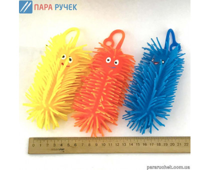 Игрушка антистресс 9-3 (12) гусеница, свет